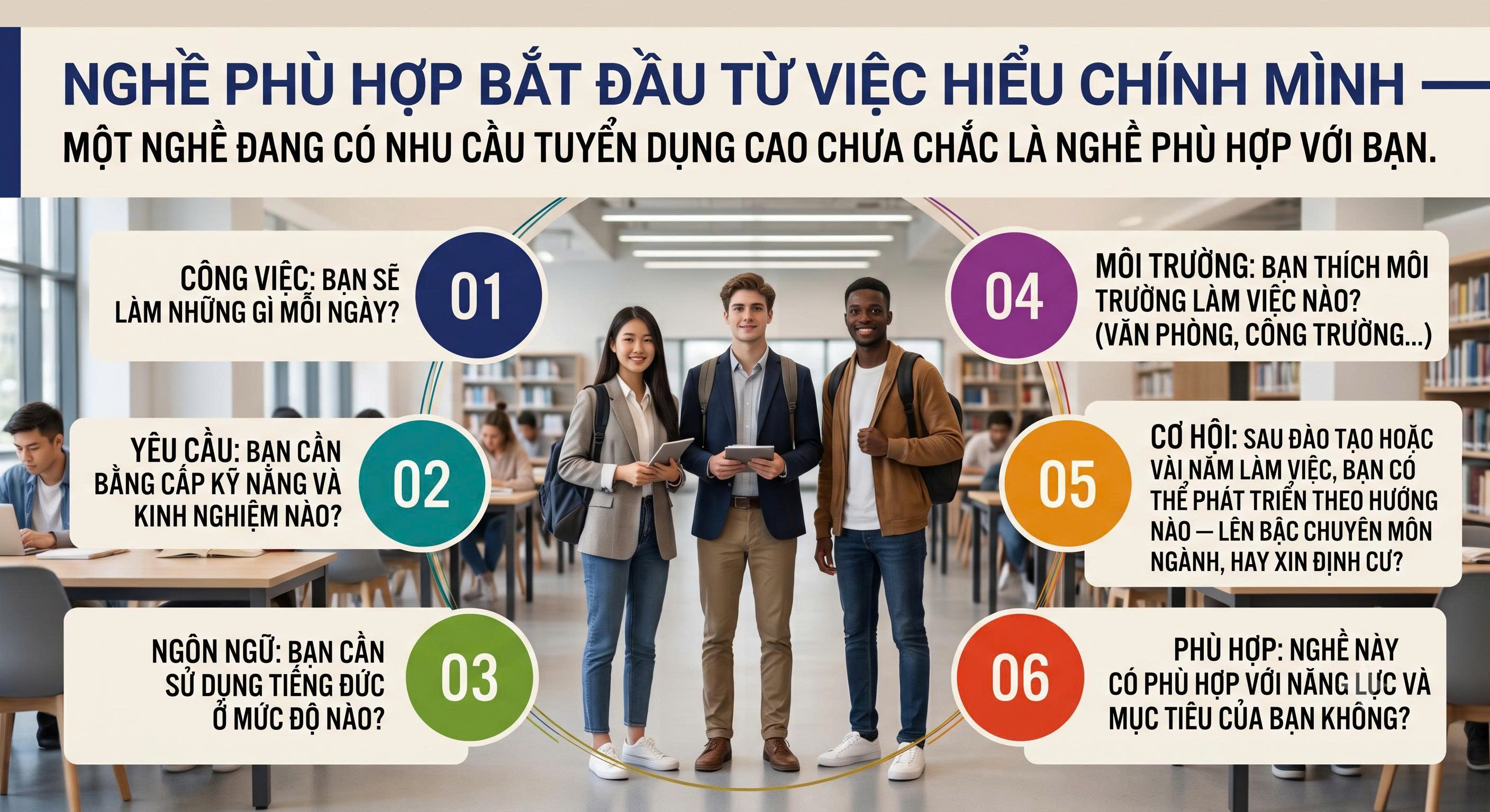 Sáu góc độ để đánh giá một nghề phù hợp